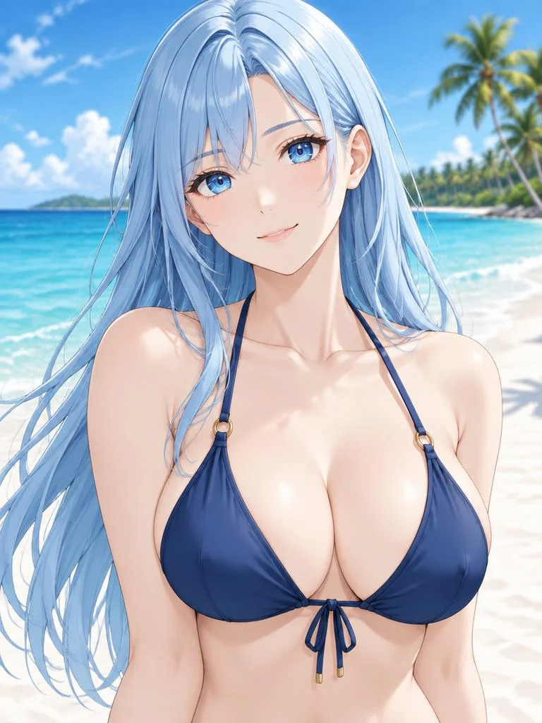 Mira, fictional adult anime companion by the sea