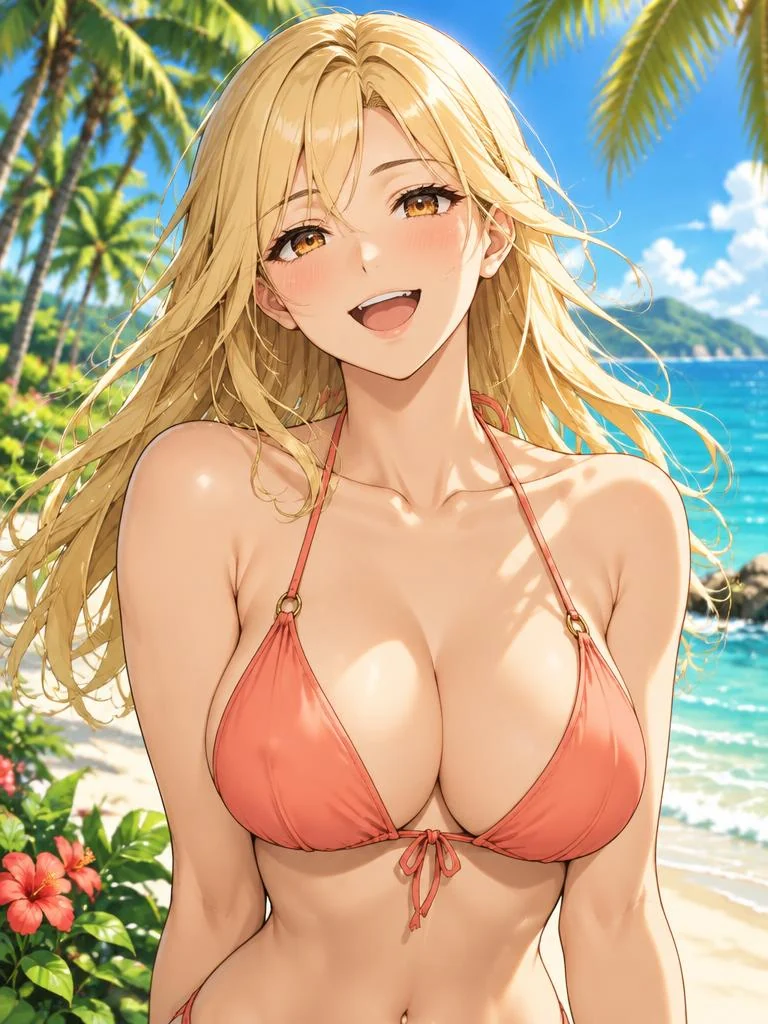 Sol, fictional adult anime companion by the sea